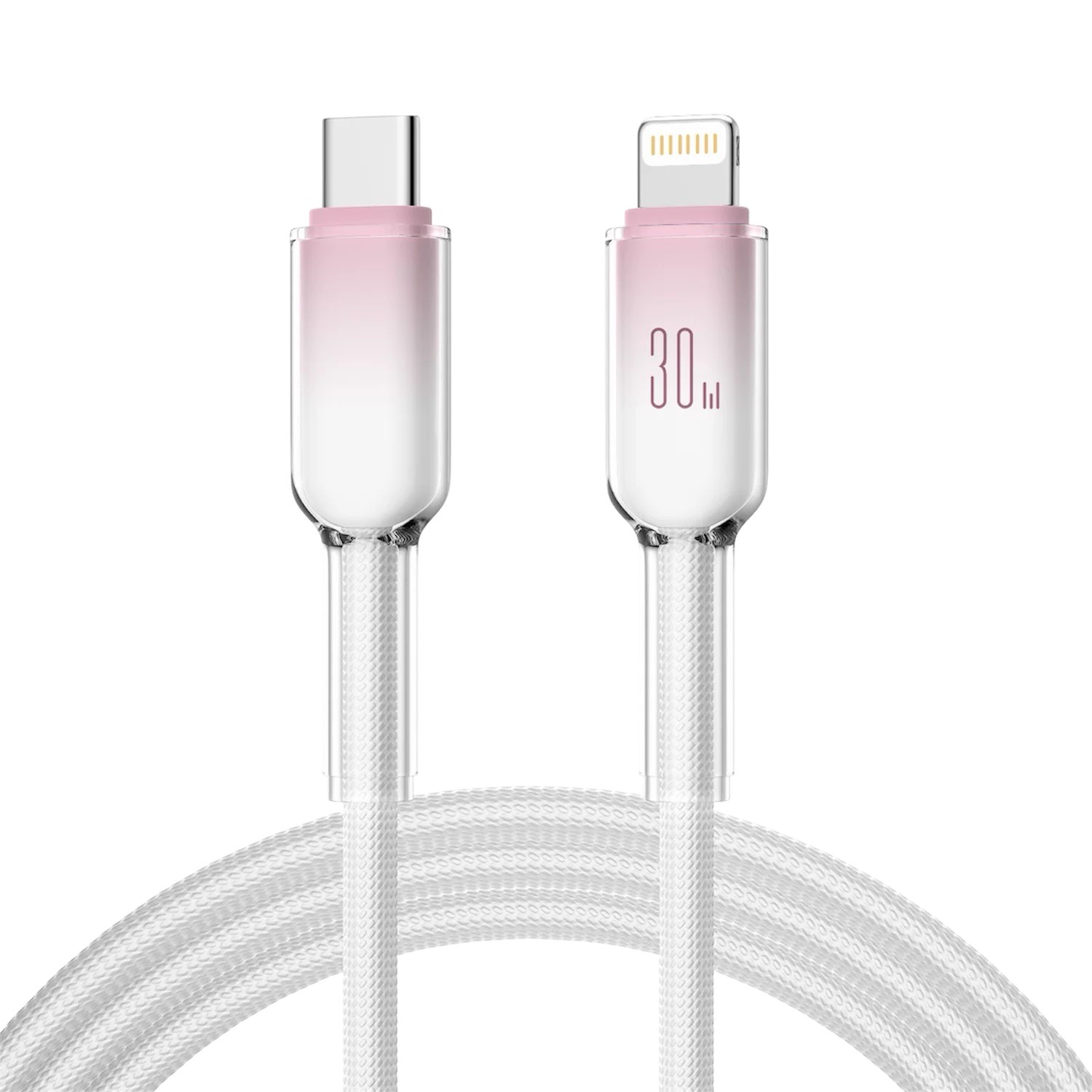 【山水之寶】Type-C to Lightning 100cm/200cm 流光幻彩編織系列 快速充電傳輸線 充電線材 iPhone, , large