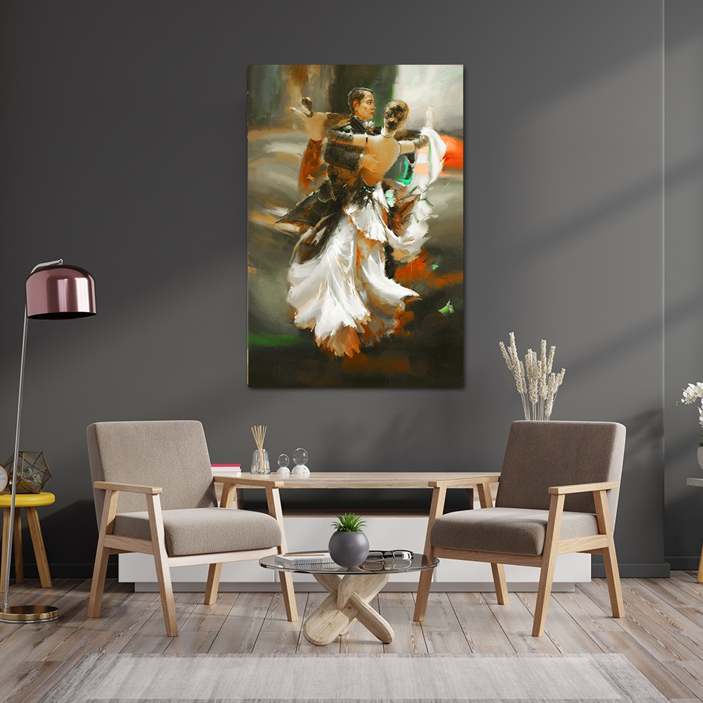 【御畫房】舞會 國家一級畫師手繪油畫60&times;90cm(VF-199), , large
