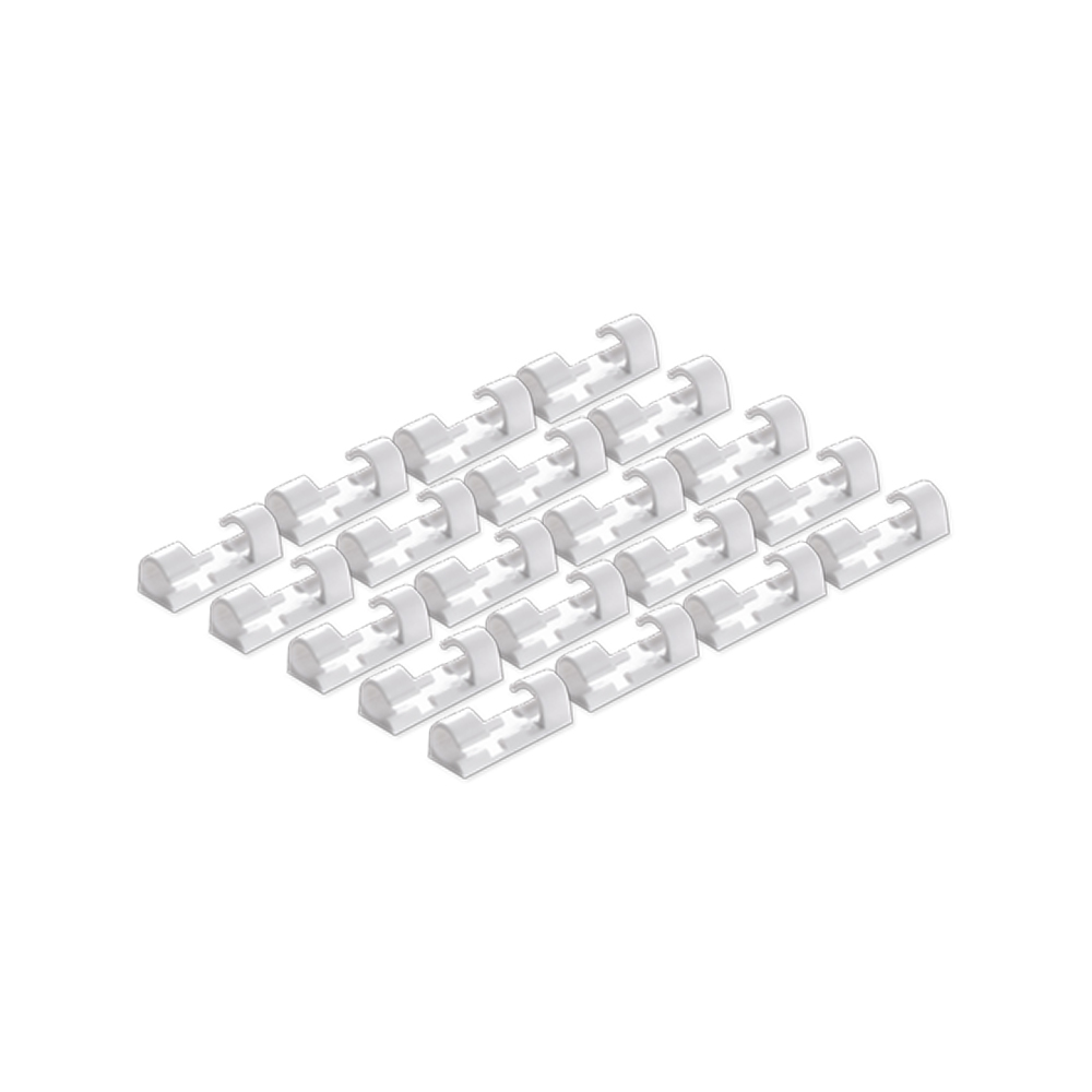 【上手家居】無痕膠理線器 20入組-透明(集線器/整線器/線材固定器/理線槽/理線架/電線整理/電線收納), , large