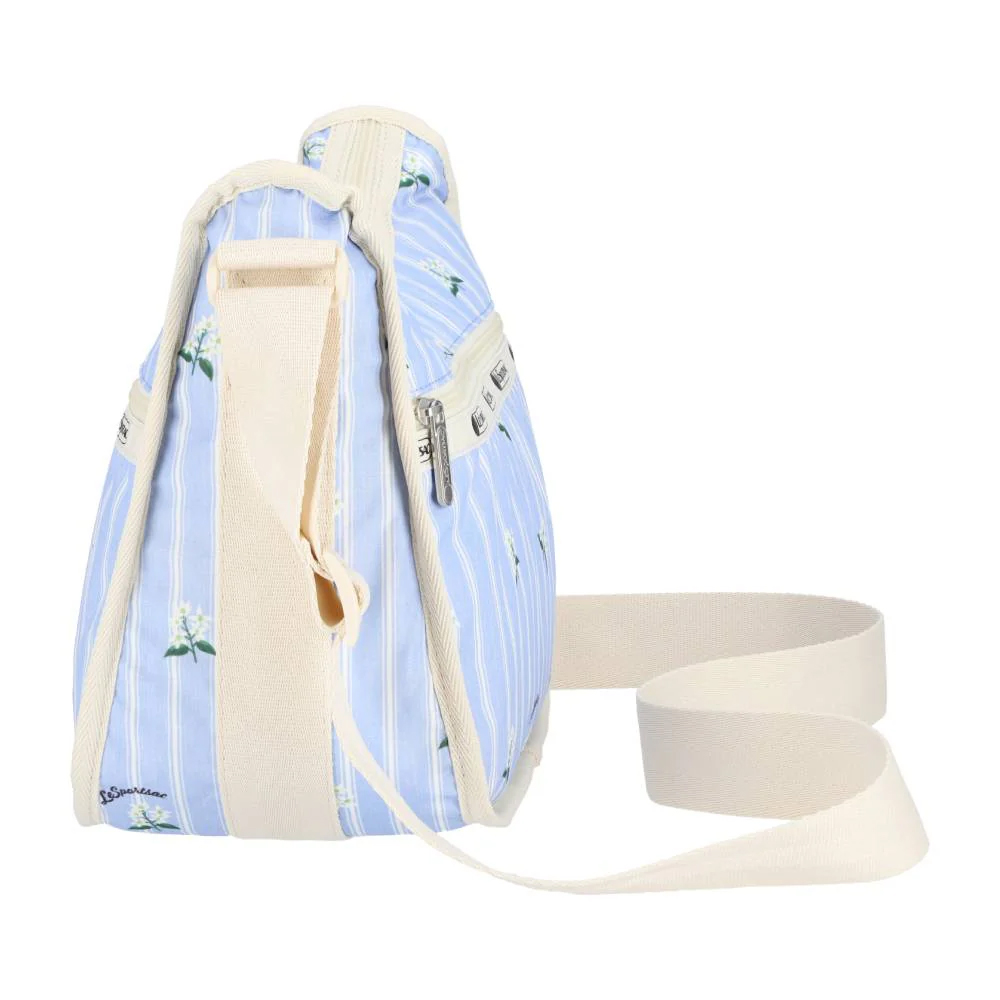 Lesportsac Classic Hobo 經典斜背包 側背包 旅用通勤包 送禮 禮物 推薦 女包(茉莉花條紋), , large