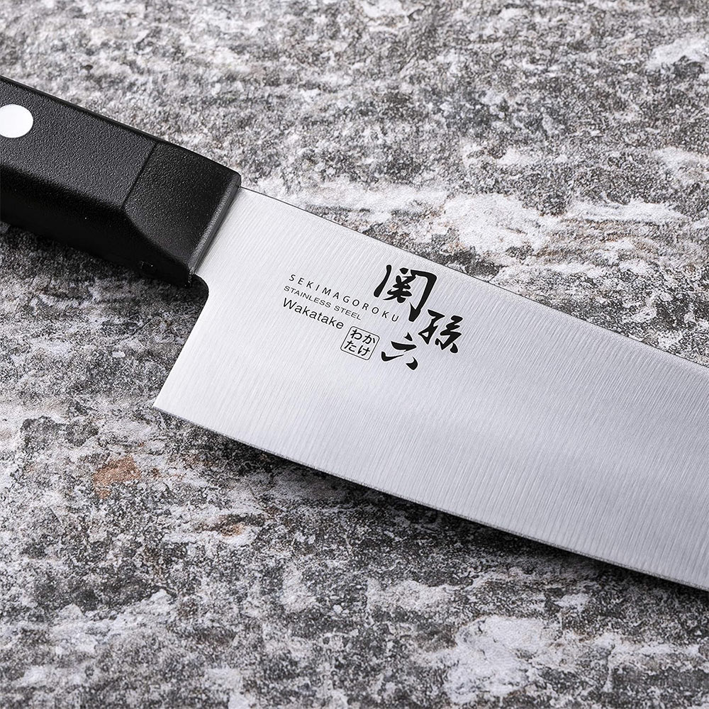 【日本貝印KAI】日本製 若竹名刀 關孫六 料理刀 廚房刀 不鏽鋼刀-16.5cm(三德刀), , large