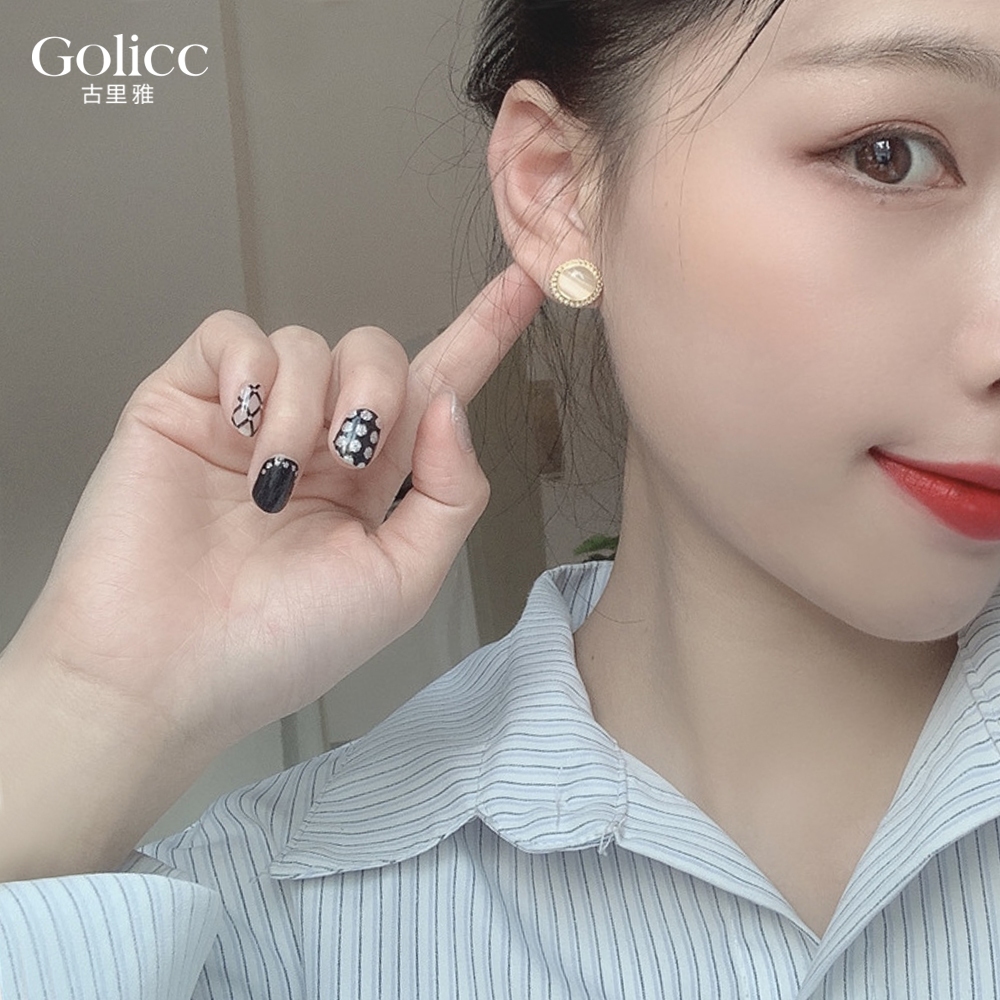 【Gulicc】古莉可 耳環 中古世紀風格復古簡約耳環, , large