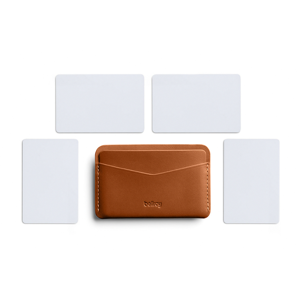 Bellroy Card Slip RFID防盜保護 皮革票卡夾 信用卡夾 名片夾 錢包 禮物 送禮 推薦(焦糖棕), , large