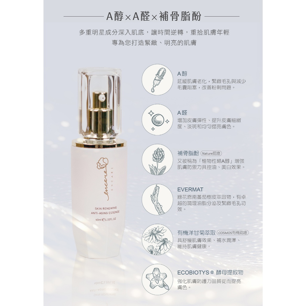 【ENCARE】SKIN RENEWING ANTI-AGING ESSENCE, , large