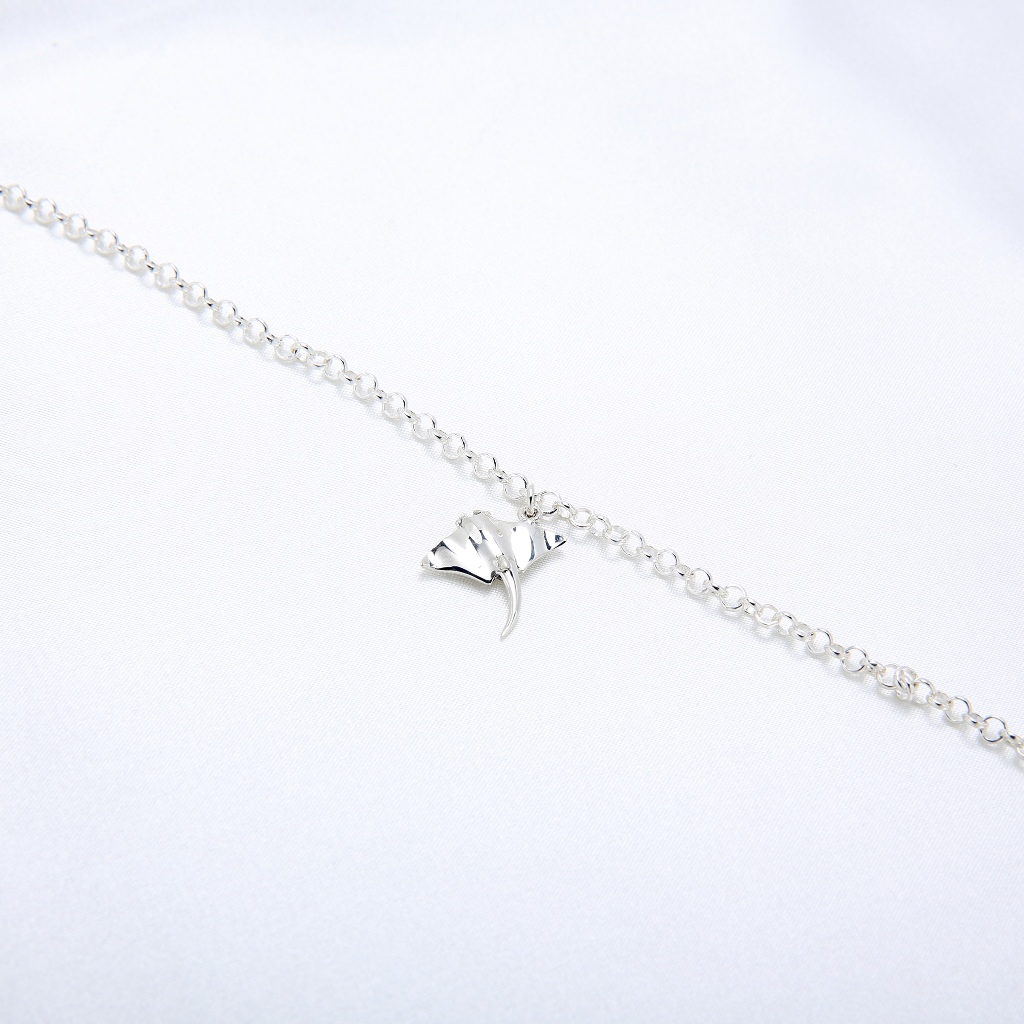 【Angel & Me】Lucky Manta Stingray s925 sterling silver bracelet Birthday gift, , large