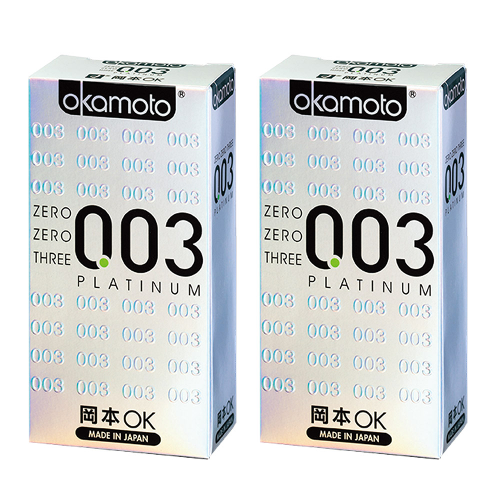 【okamoto岡本】003極薄白金保險套 6入x2盒, , large