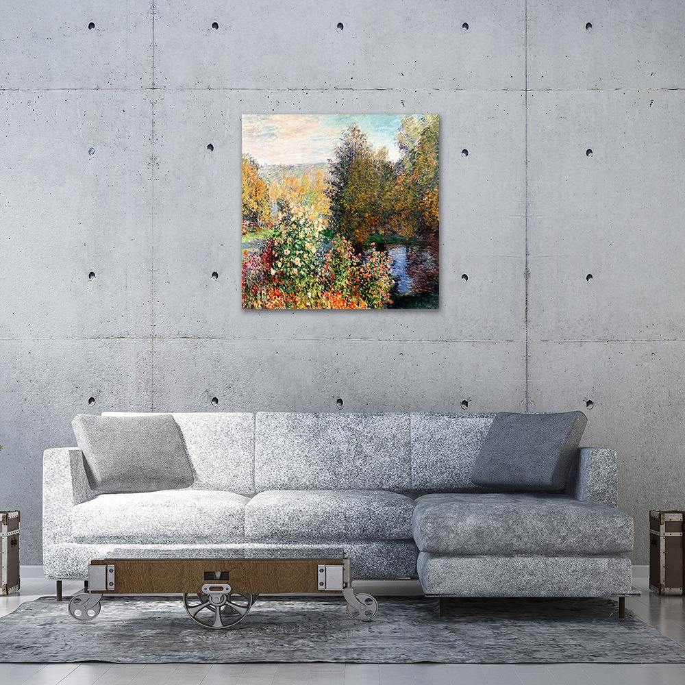 【御畫房】花園的一角 國家一級畫師手繪油畫80&times;80cm(VF-176), , large