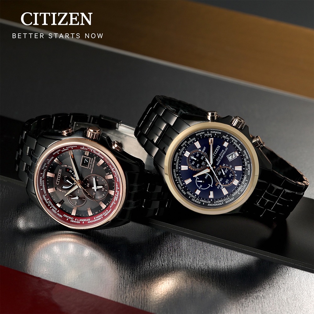 CITIZEN 星辰 限量 台灣25周年限定 光動能電波計時手錶 AT9124-88E, , large