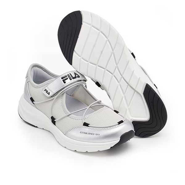 Kixpress-Fila Ballet 女 運動休閒鞋 芭蕾風 銀灰 [5-C949Z-480], , large