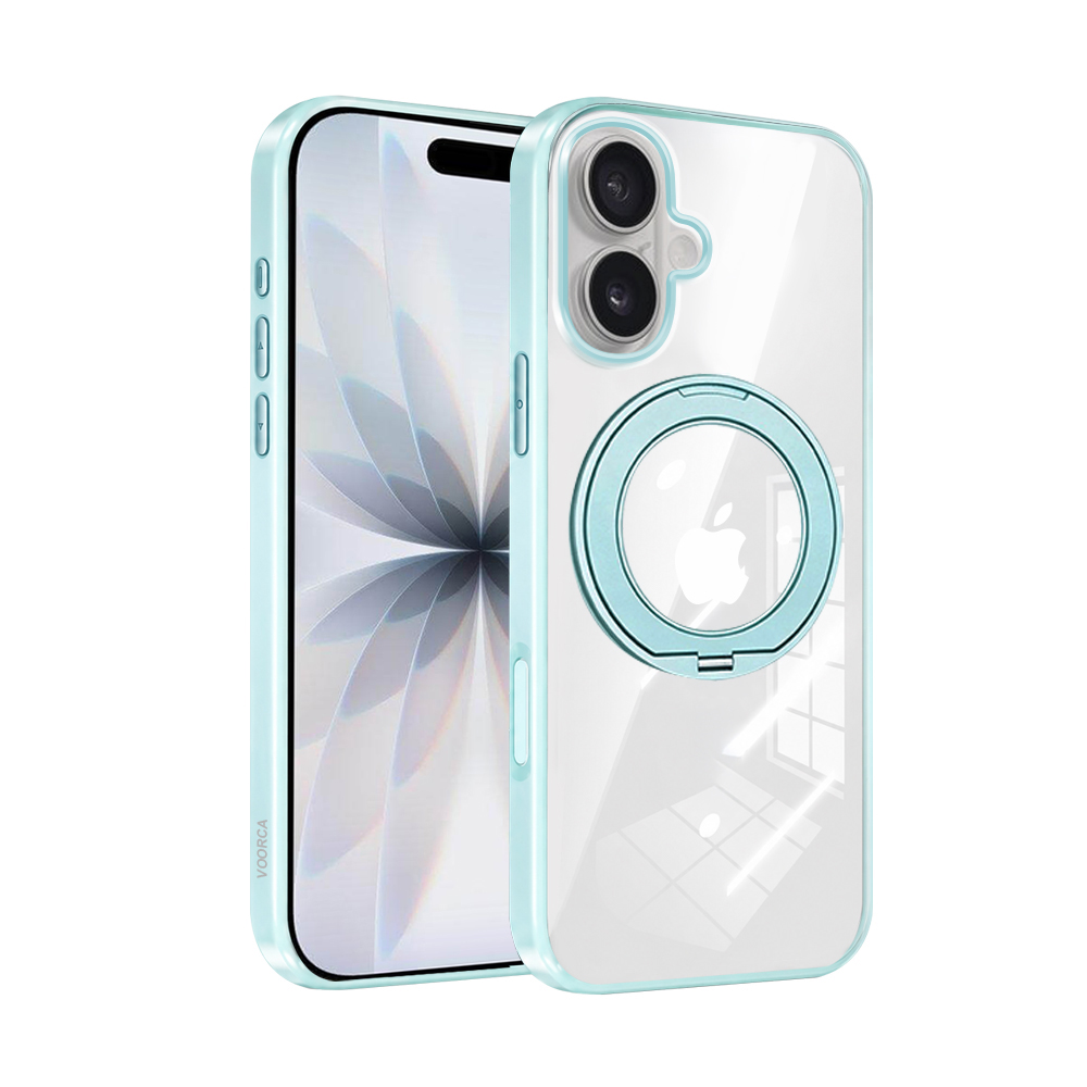VOORCA 夢幻糖果360系列 iPhone 16 N52晶透磁吸殼 360度旋轉支架手機殼 保護殼, , large