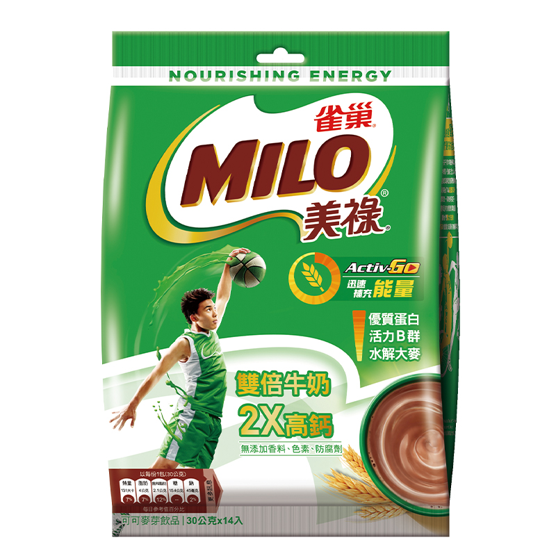 雀巢美祿三合一雙倍牛奶袋裝, , large