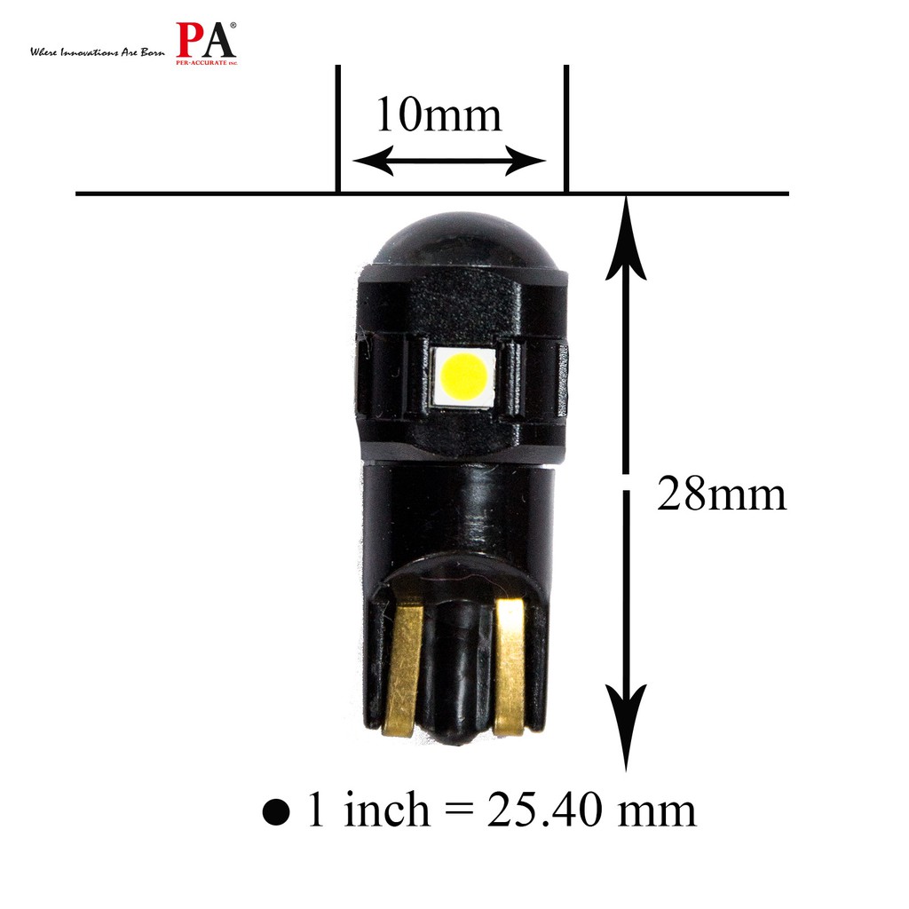 【PA LED】T10 LED 燈泡｜【黑武士】 倒車燈 小燈 紅光 白光 檸檬綠 室內燈 牌照燈, , large