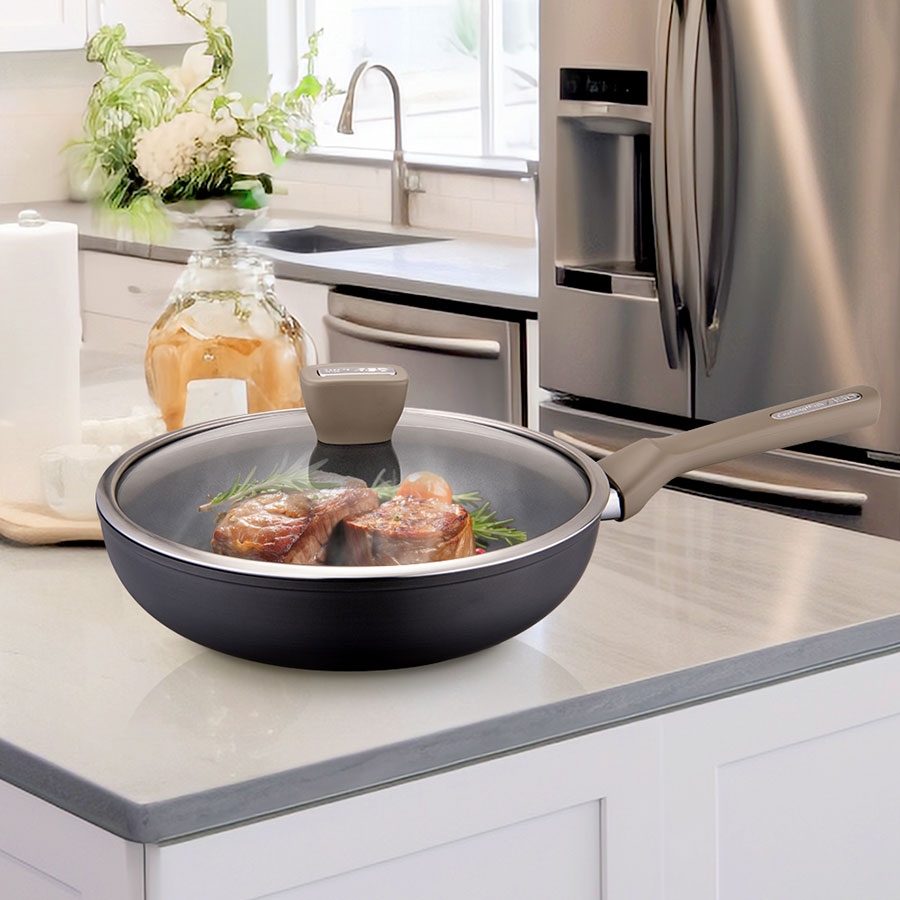 Chinese non-stick frying pan 28cm, , large