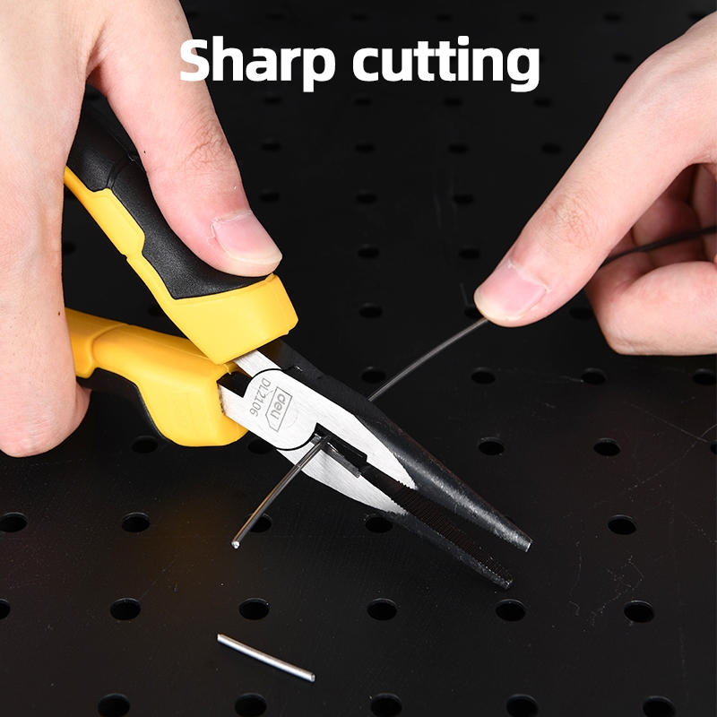 【deli tools】6" Long Nose Pliers PRO Series, , large