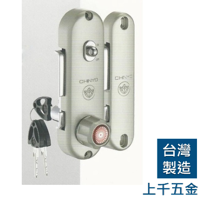 鋁門鉤鎖 鈎鎖 1200型570 青葉牌 高級鋁門 CT/排片/五面鑰匙 鎖心長38mm 十字型鎖, , large