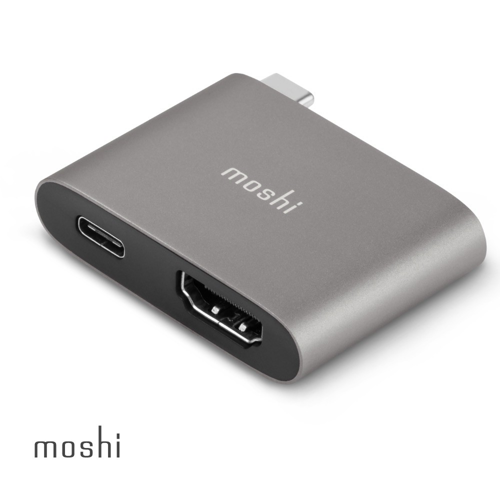 Moshi USB-C to HDMI 雙端口轉接器 (支援 4K HDR / PD 60W), , large