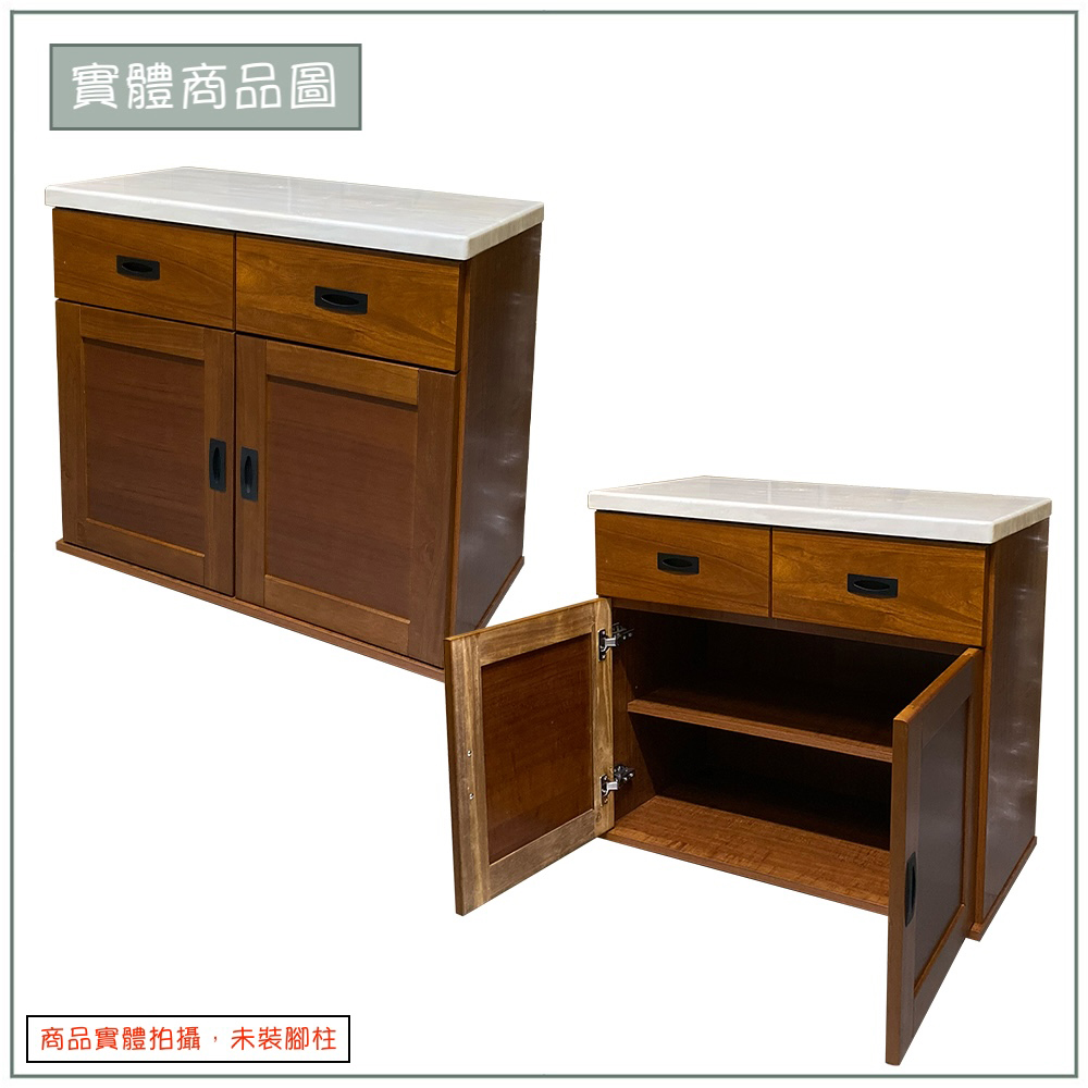 【唯熙傢俱】克拉克樟木色2.7尺石面餐櫃, , large