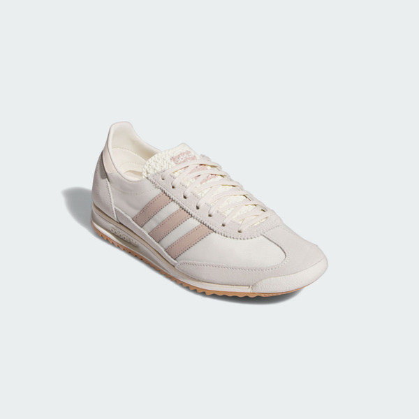 Kixpress-Adidas SL 72 OG W 女 休閒鞋 運動 復古 三葉草 麂皮 尼龍 拼接 米白 淡粉 [JH7394], , large