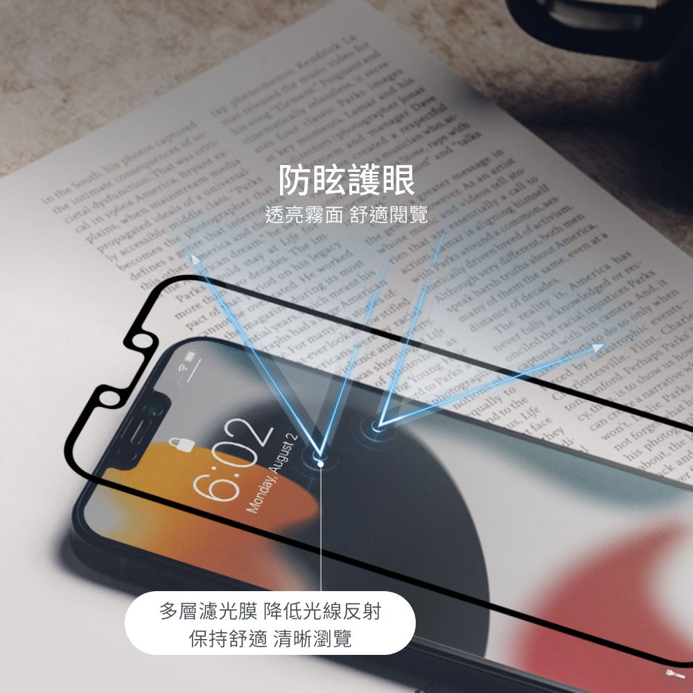 Moshi iPhone 13/13 Pro iVisor AG 防眩光螢幕保護貼, , large