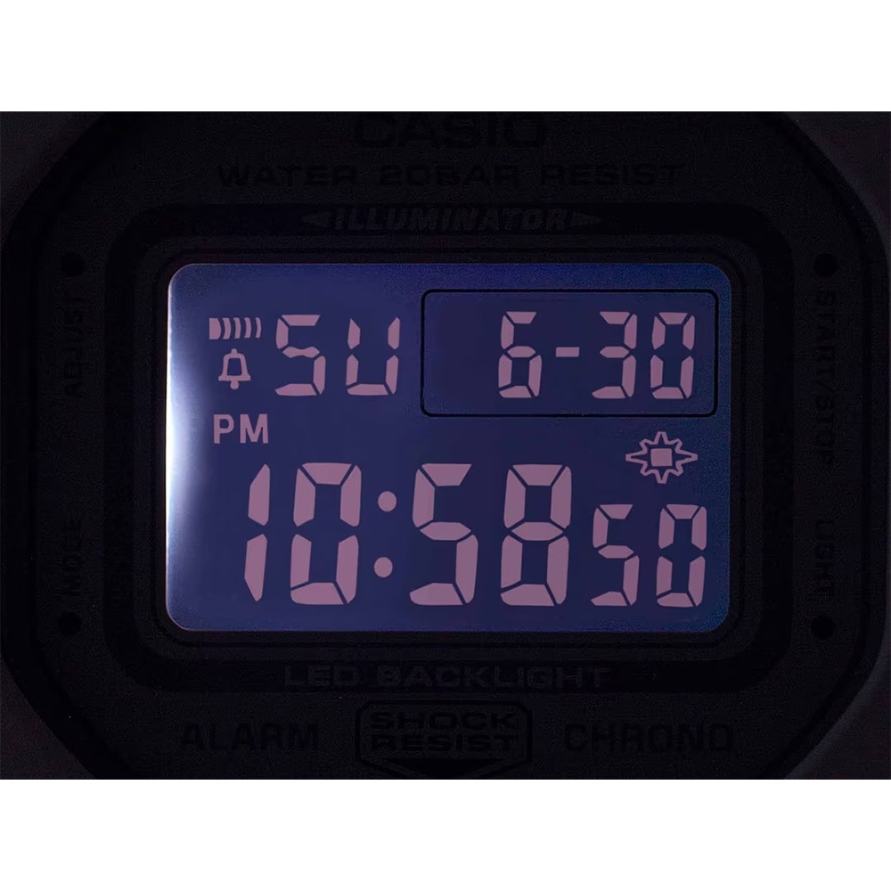 CASIO 卡西歐 G-SHOCK 自然系列 櫻花粉 布質錶帶方型女錶 GMD-S5600CT-4, , large