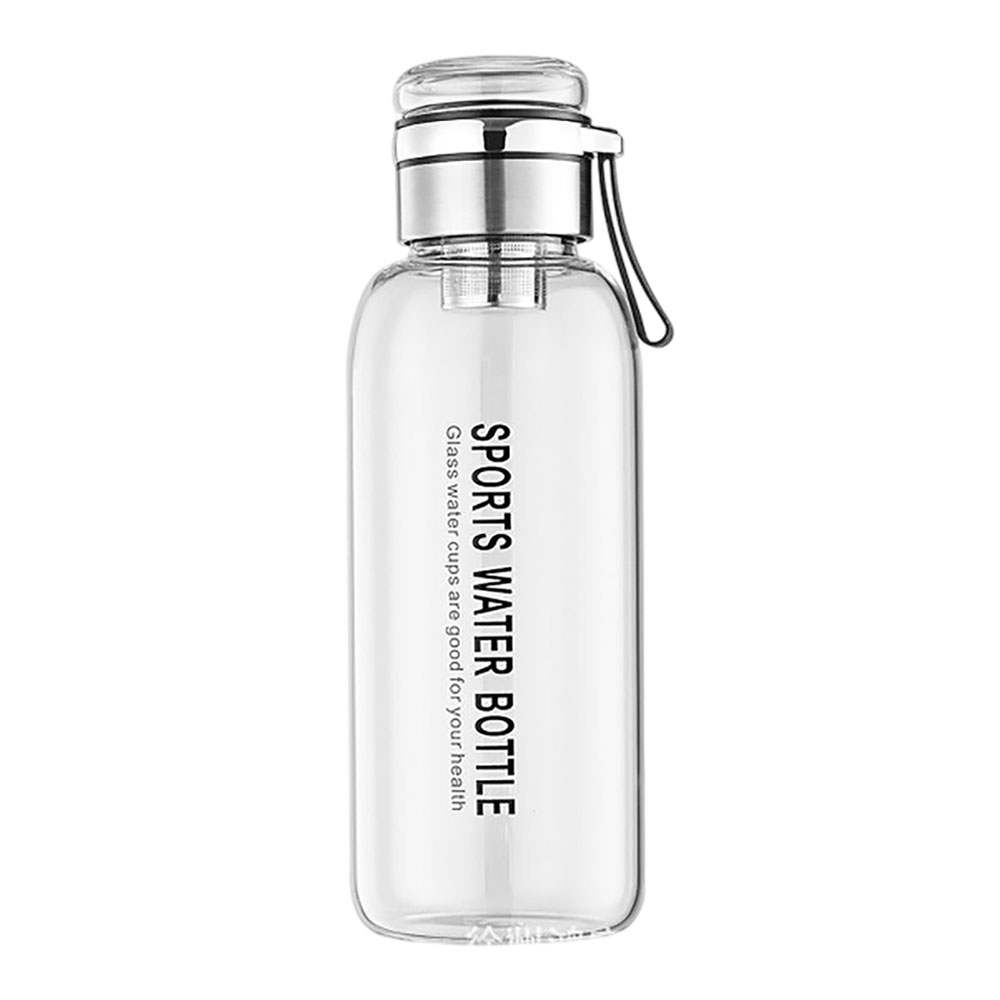 Large Borosilicate Glass Water Bottle, , large
