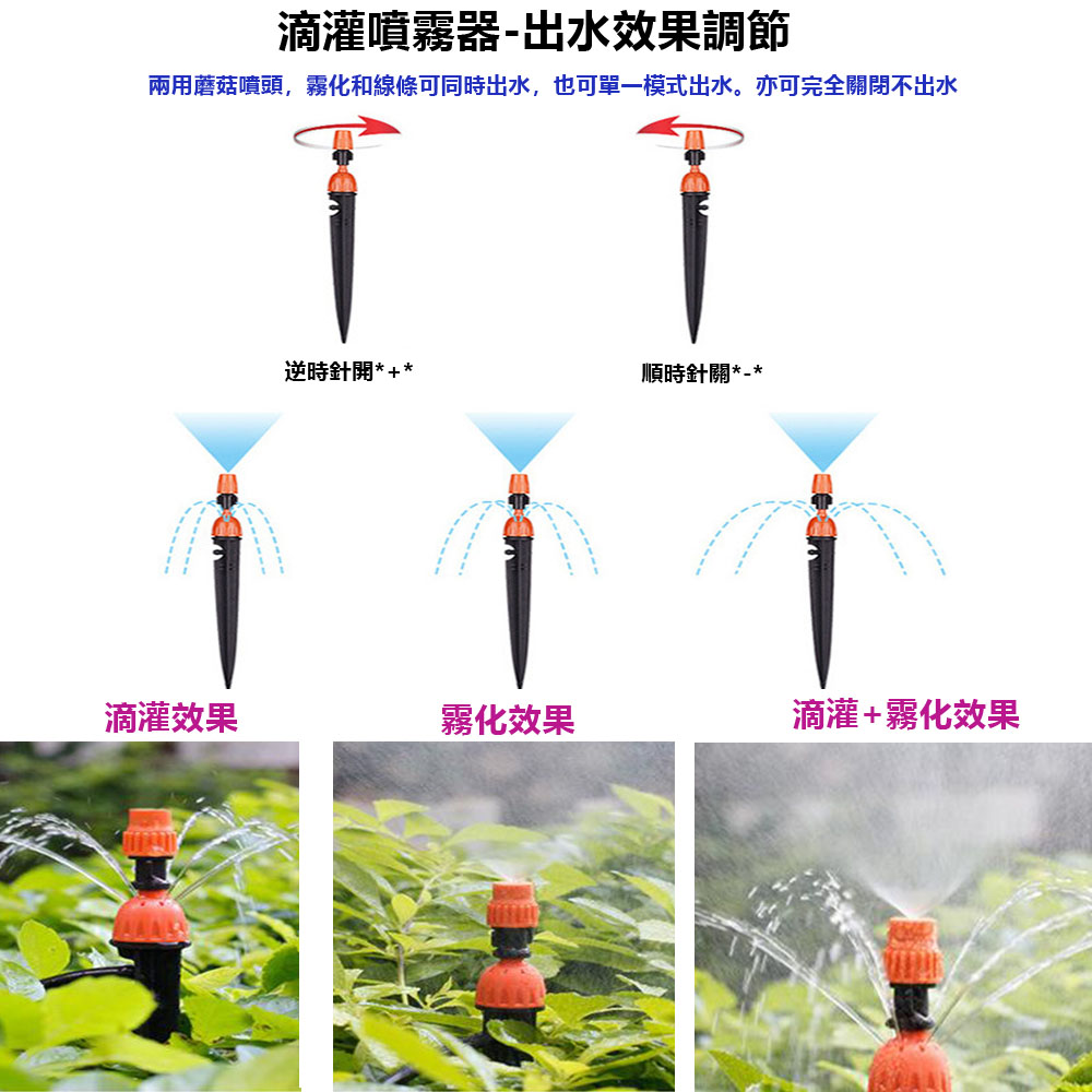 智慧型定時澆水器(T10)+10米10組地插兩用套裝, , large