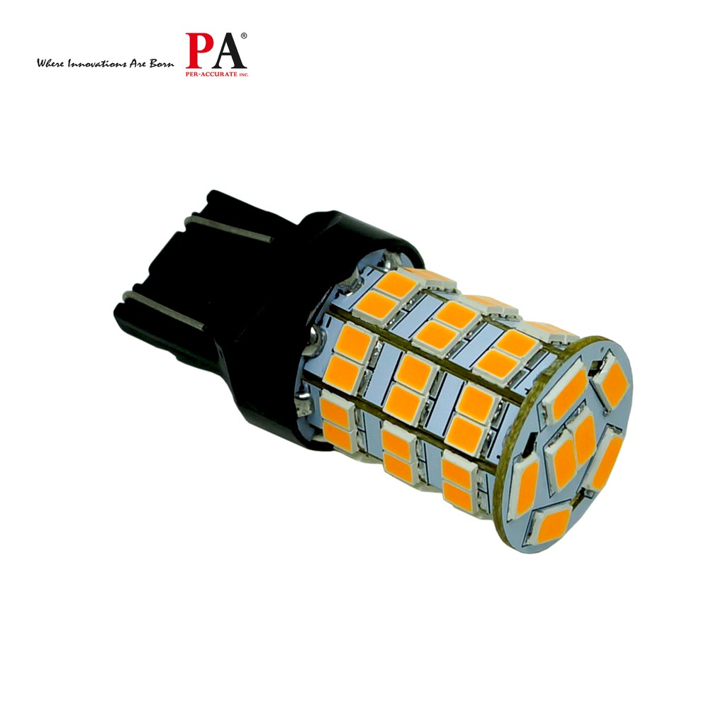 【PA LED】T20 雙芯 7443/單芯 7440 55晶 5630 2835 SMD LED 橘光 黃光 方向燈, , large