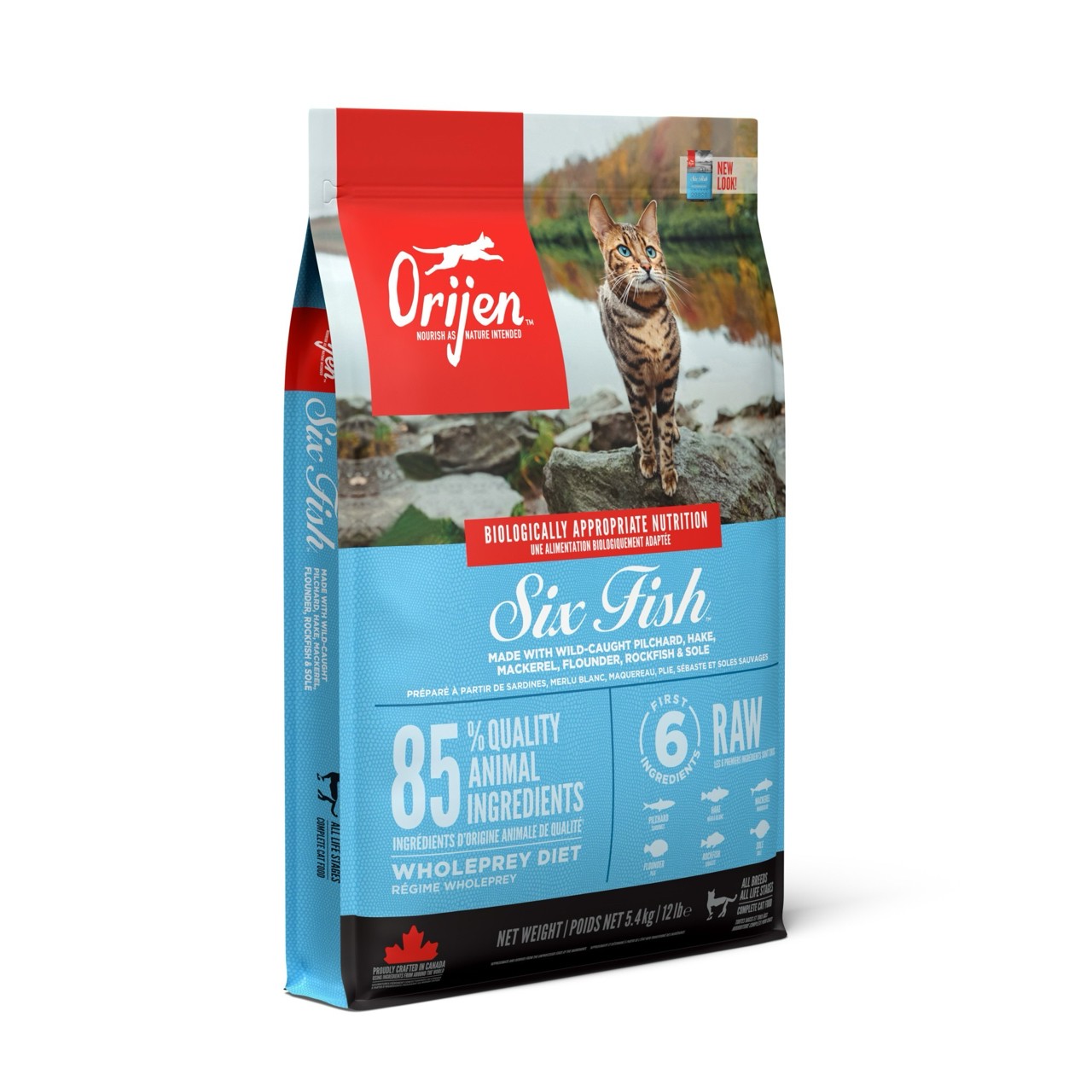 【Orijen 歐睿健】無穀貓飼料5.4Kg-六種鮮魚貓, , large