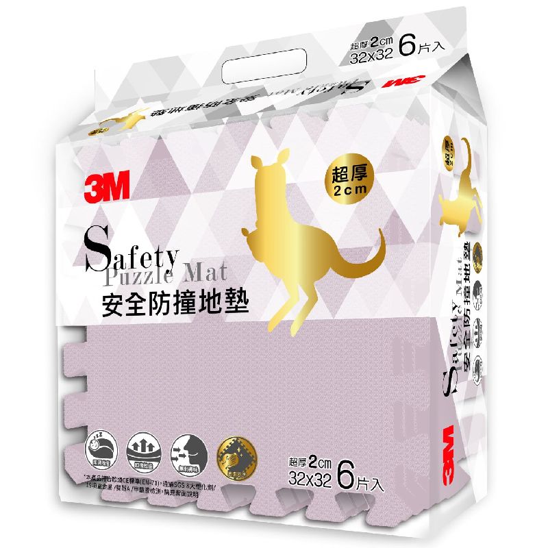 3M安全防撞地墊6入, , large