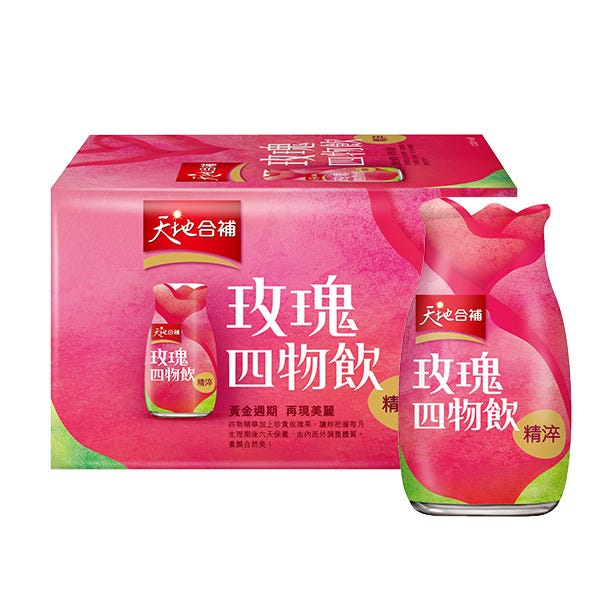 天地合補精淬玫瑰四物飲120mlx6, , large