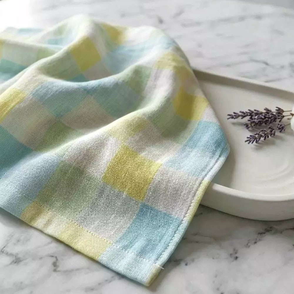 [Kaimei Cotton Industry] Colorful plaid cotton gauze adult towel double-layer gauze adult towel seven randomly selected groups, , large