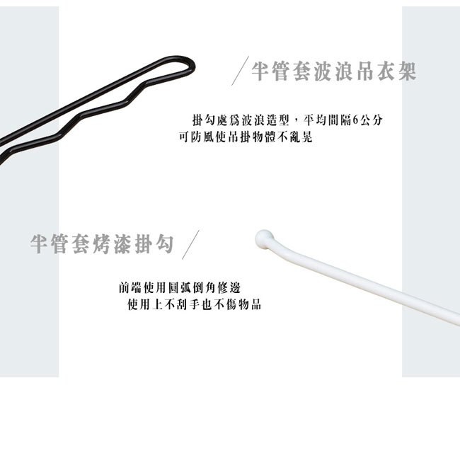 【Y HOUSE】 Floor-standing painted clothes hanger, storage rack, multi-function hanger, coat rack, open hanger - black, , large
