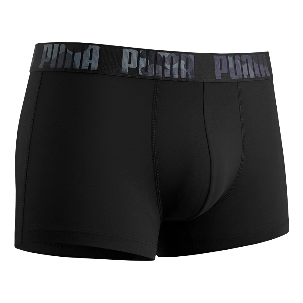 PUMA 抗菌除臭平口內褲 3件組 彪馬 跳豹 男士內褲 平角內褲 四角內褲 彈力腰帶 親膚 柔軟 舒適 701246692灰/藍黑/藍, , large