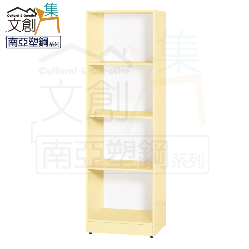【文創集】捷安 環保1.6尺南亞塑鋼開放四格置物櫃/收納櫃(客約商品), , large