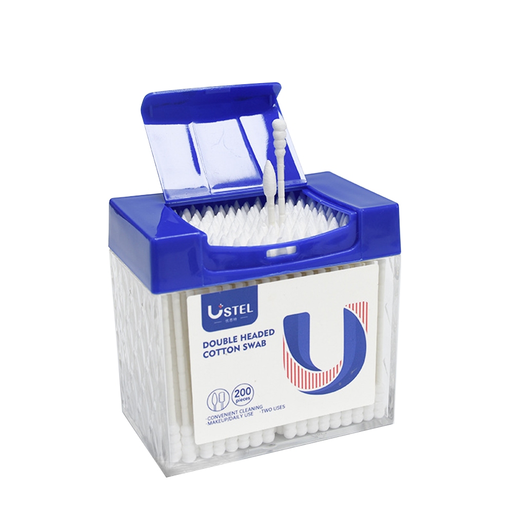 Paper-Shaft Double-Ended Cotton Swabs / 200pcs / Box, , large