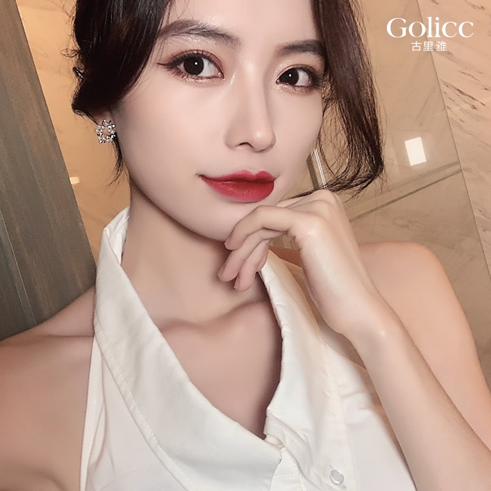 【Gulicc 】古莉可 耳環 簍空花朵珍珠耳環, , large