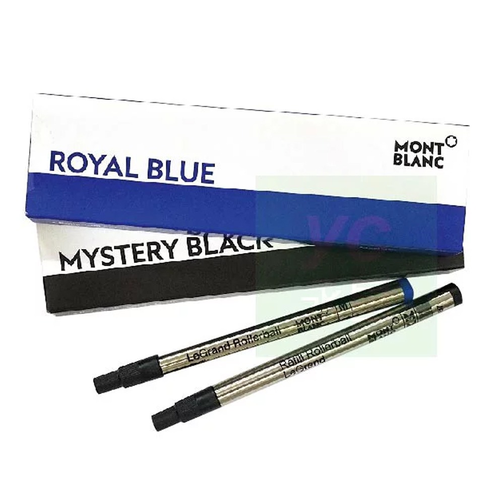 【萬寶龍 MontBlanc】胖胖筆芯 Rollerball LeGrand Refills 筆芯 2支入/ 盒 128225 黑色 /128228 藍色, , large