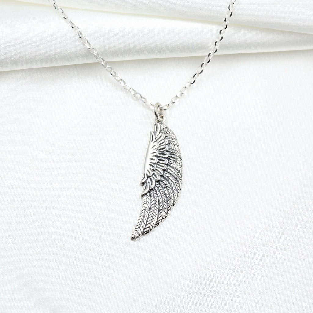 【Angel & Me】Eagle Wing s925 sterling silver necklace Valentine Day birthday gift, , large