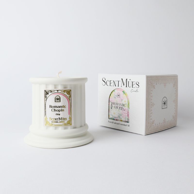 【ScentM&ucirc;es森繆斯】浪漫蕭邦精油香氛大豆蠟燭150g(浪漫花香), , large