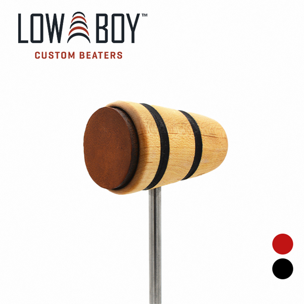 LOW BOY Standard 皮革紅線 手工 大鼓鼓槌【敦煌樂器】, , large