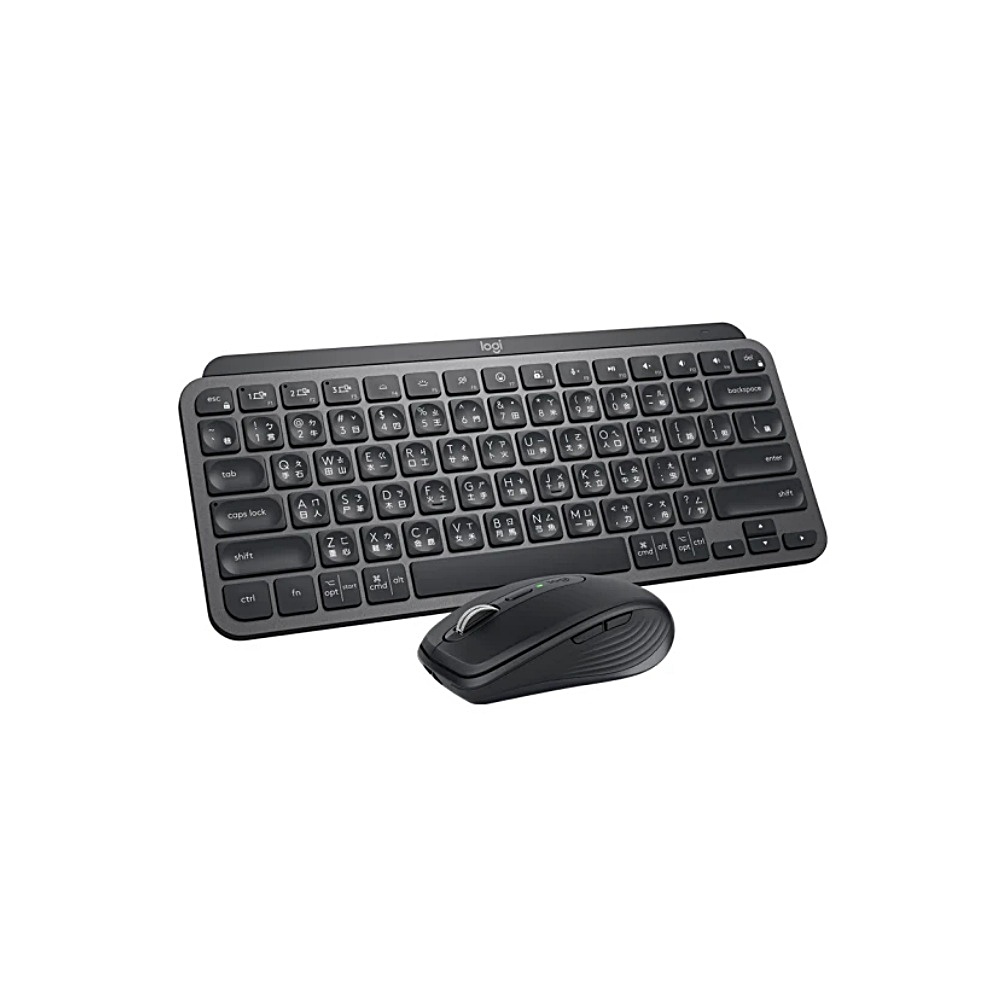 【 Logitech 羅技 】MX KEYS MINI COMBO 石墨黑 B2B 無線智能鍵盤滑鼠組, , large