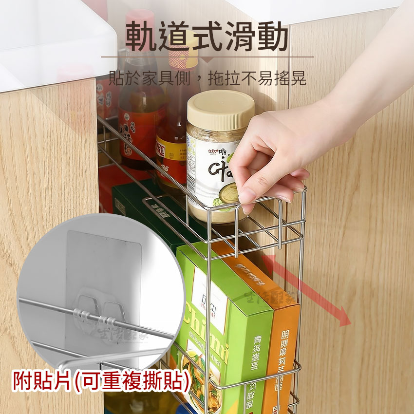 SHCJ 細縫架15.5cm 台灣製304不鏽鋼 浴室 瓶罐小物 角落櫃間 收納置物架, , large