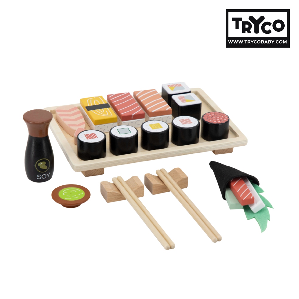 官方直營【Tryco】木質日式壽司組, , large