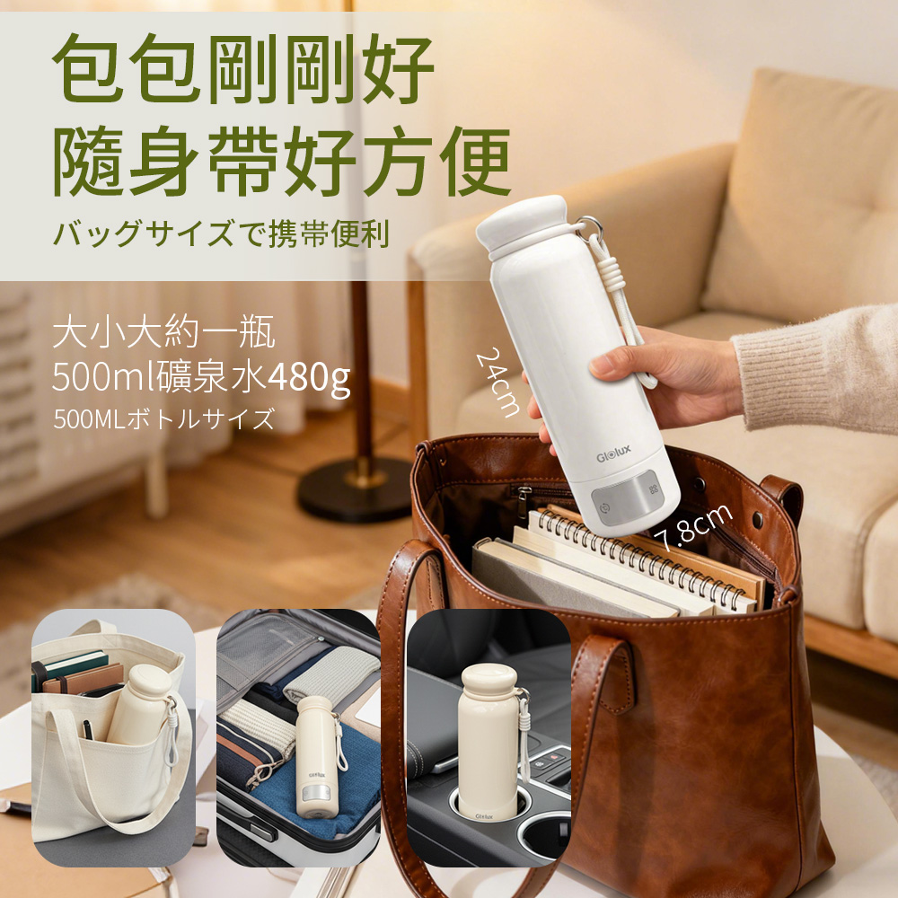 【Glolux】第三代316智慧溫控旅人瓶（TC-K500）, , large