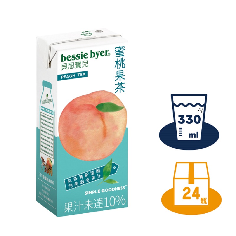 Bessie Byer Peach Tea tetra 330ml, , large