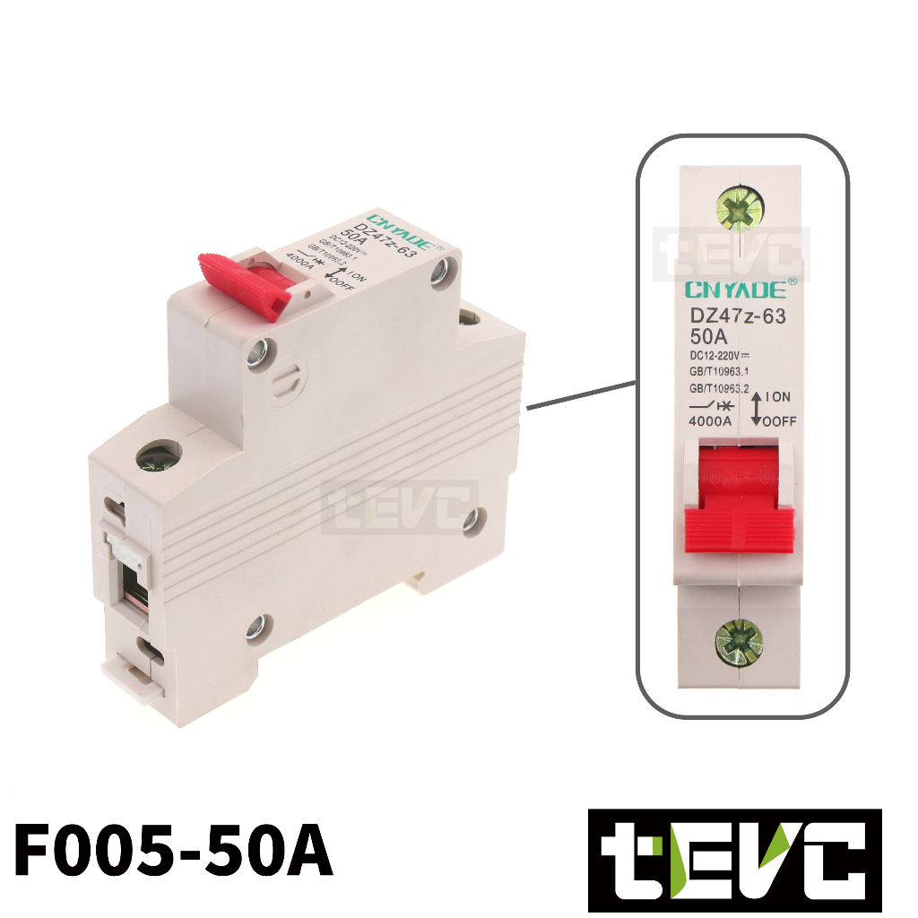 《tevc》F005 DC無熔絲 1P 直流 空氣開關  40A, , large