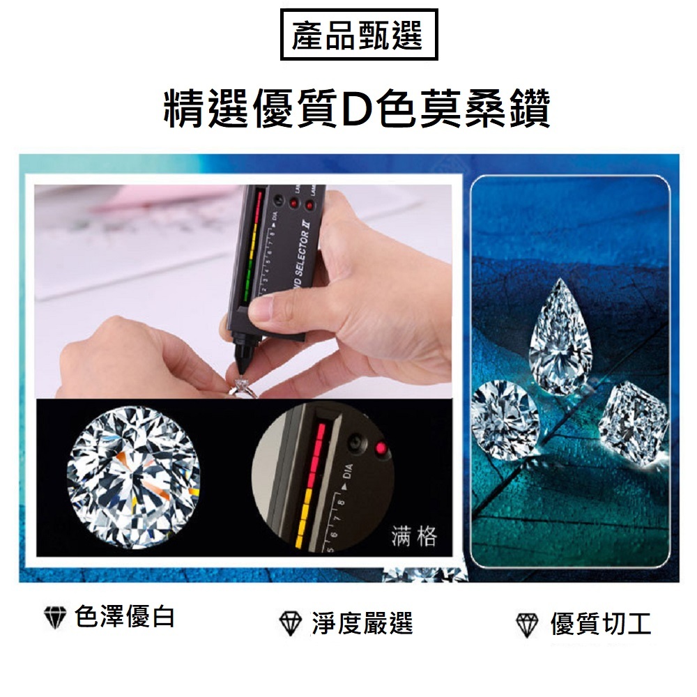 【A&R】莫桑鑽心型耳環款60分附精美禮盒, , large