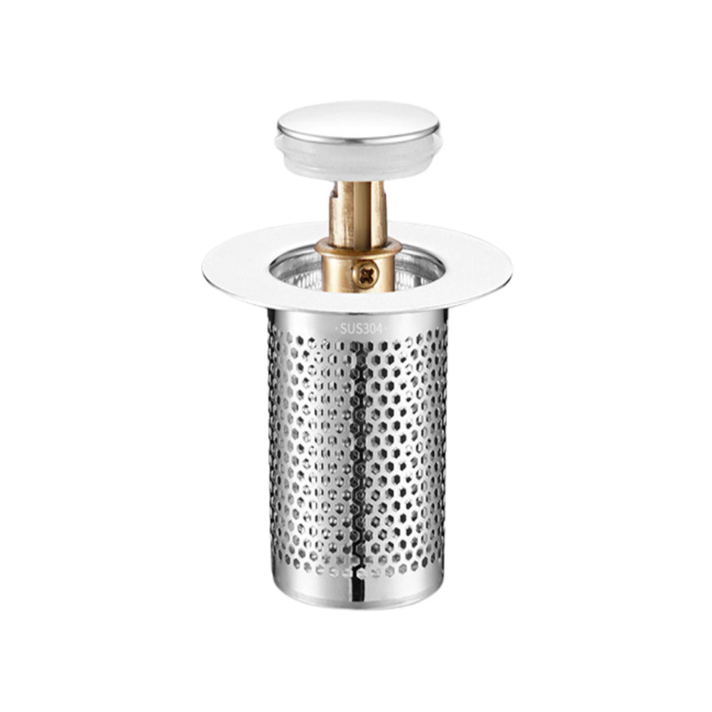 Upgraded copper core (short) flush-start sink stopper, , large