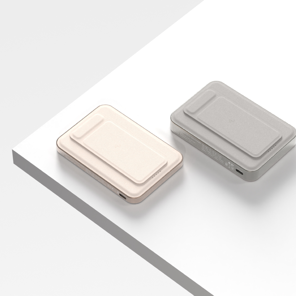 [萬摩科技]Allite LITE 超薄充 5000 mAh Qi2 磁吸支架行動電源（ 產品標示 Wh，可帶上飛機 ）, , large