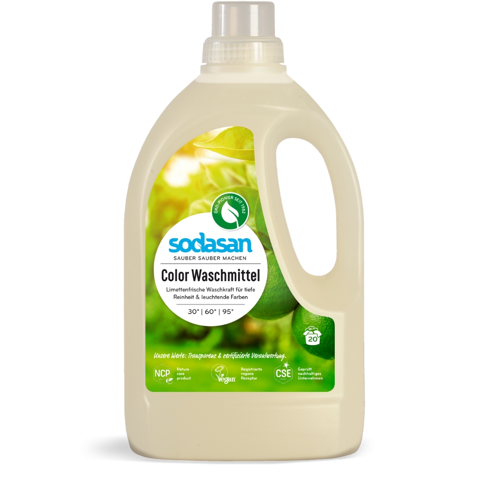 〔本野有限公司〕【德國原廠】Sodasan<蘇達桑>亮彩萊姆洗衣精1.5L -2入, , large